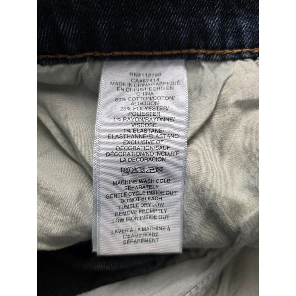 True Religion Dark Woodland‎ Wash Rocco SN FLAP Skinny  700678 Size 36x32